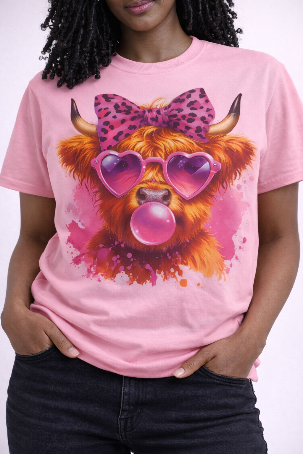 Highland Cow Valentine – Unisex Graphic T-Shirt