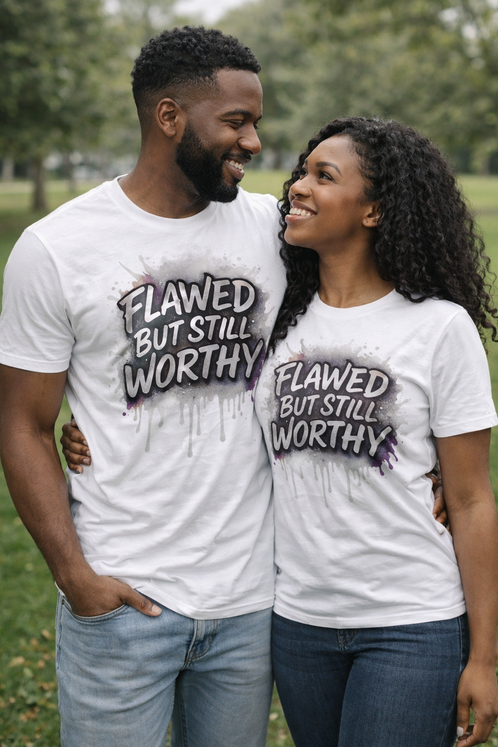 Flawed But Still Worthy™ Graphic T-Shirt | Empowerment & Self-Worth Tee
