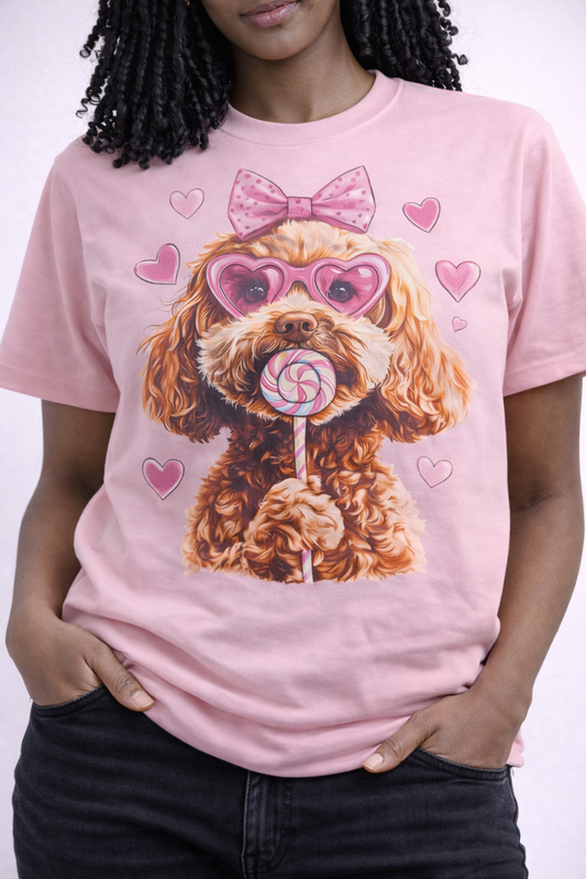 Valentine Puppy – Unisex Graphic T-Shirt